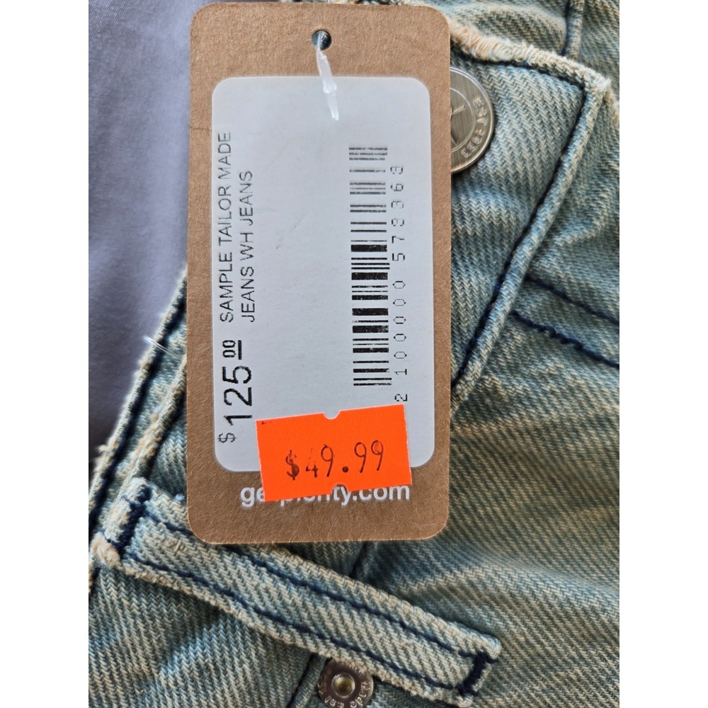 Plenty Jeans Midi Skirt Open Up Front W Sz 27 Y2K Grunge Preppy Bohemiem - Picture 9 of 14
